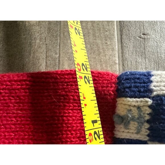 Quacker Factory Nautical Knit Sweater button Cardigan Red L lighthouse boat - Picture 9 of 13